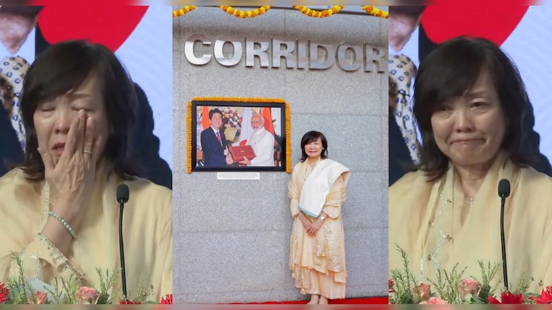 Watch: Shinzo Abe's Wife Akie Gets Emotional At Memorial Corridor, Recalls Late Husband's Bond With PM Modi