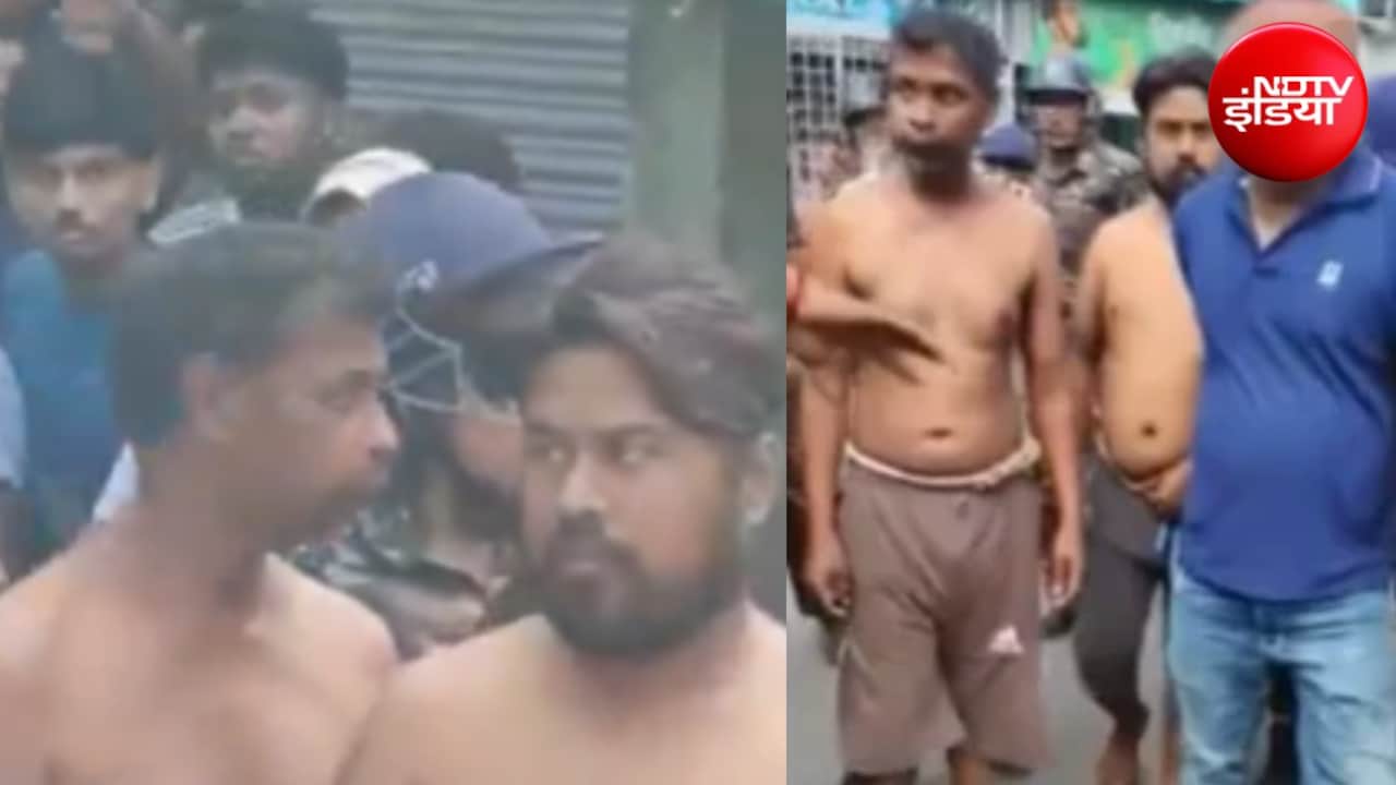 कोलकाता में नाबालिग और पिता को निर्वस्त्र घुमाया, अब पुलिस ने आरोपियों को अर्धनग्न कर किया सीन रिक्रिएट