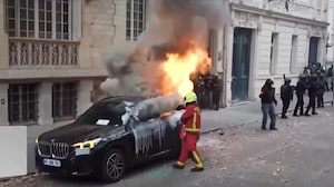 France Erupts In Violent Protests Over Cost Of Living, Cars Set Ablaze