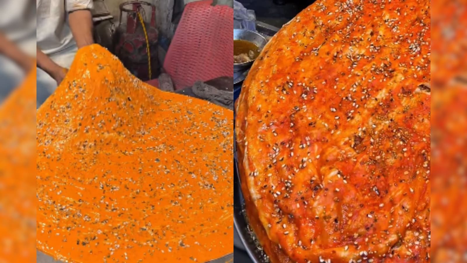 Video: Lahore’s Famous Street Food Katlama Looks Like A Giant Desi Pizza
