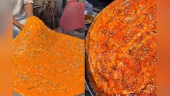 Video: Lahore's Famous Street Food Katlama Looks Like A Giant Desi Pizza