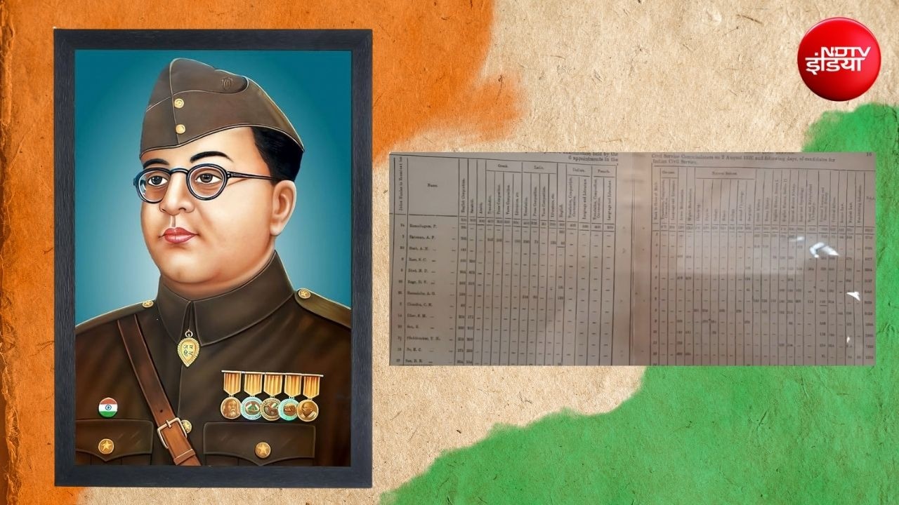 सुभाष चंद्र बोस की सिविल सर्विस मार्कशीट, संस्कृत में मिले इतने नंबर; अंग्रेजों को पछाड़ पाई चौथी रैंक