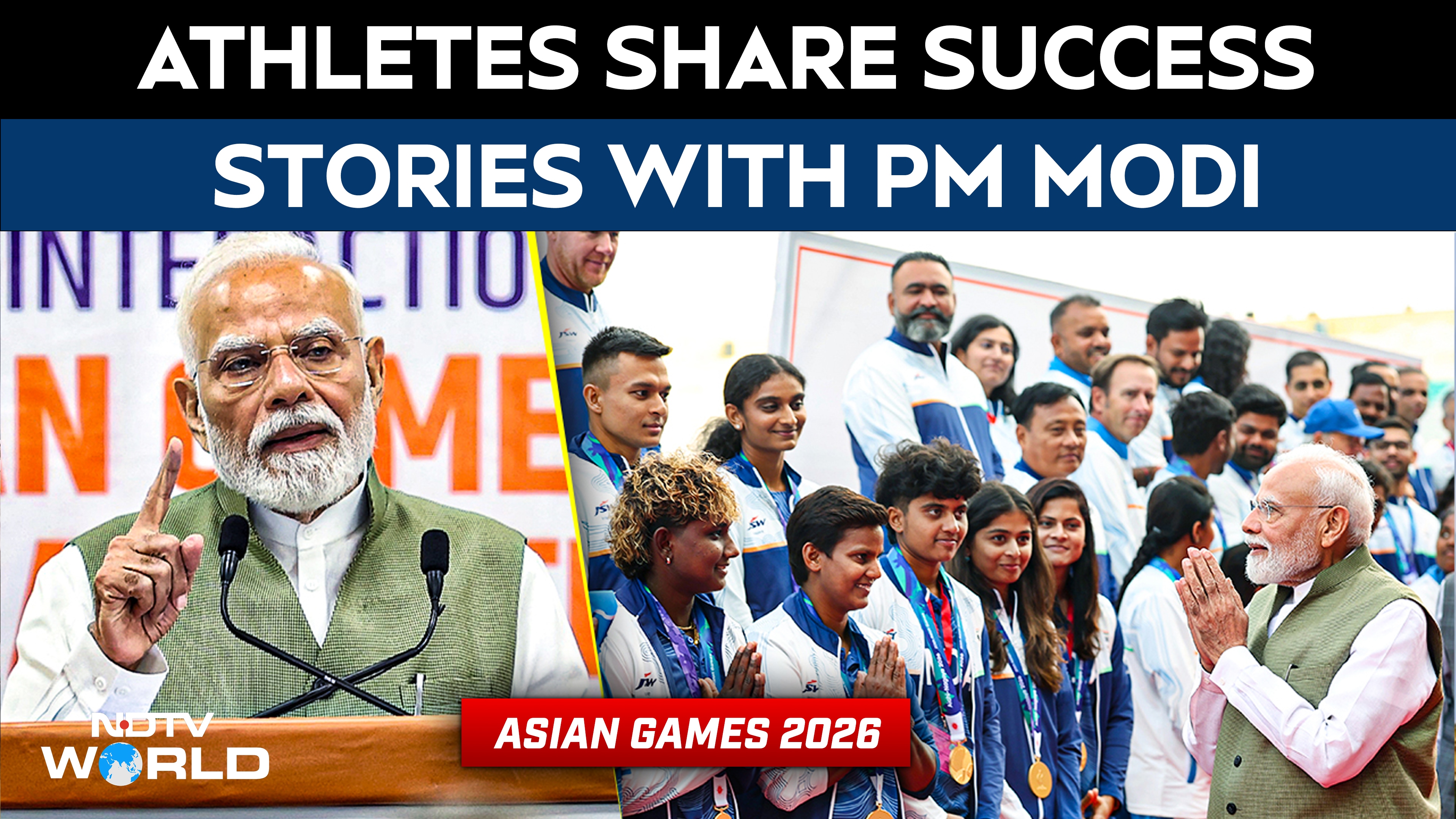 PM Modi Meets Asian Games Stars | Boxers, Hockey Champions Share Winning Journey