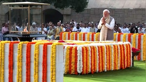 PM Modi Pays Tribute To Mahatma Gandhi At Rajghat On Gandhi Jayanti