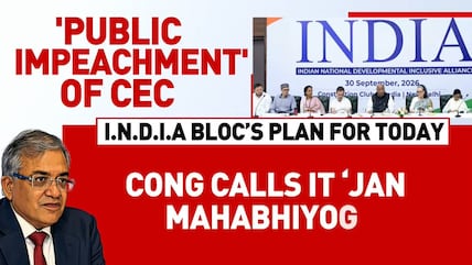 INDIA Bloc Launches 'Public Impeachment' Of CEC Amid Fresh Poll Row