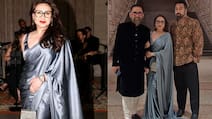 Rani Mukerji Turns Heads In A Metallic Saree At Sabyasachi's Diwali Reception