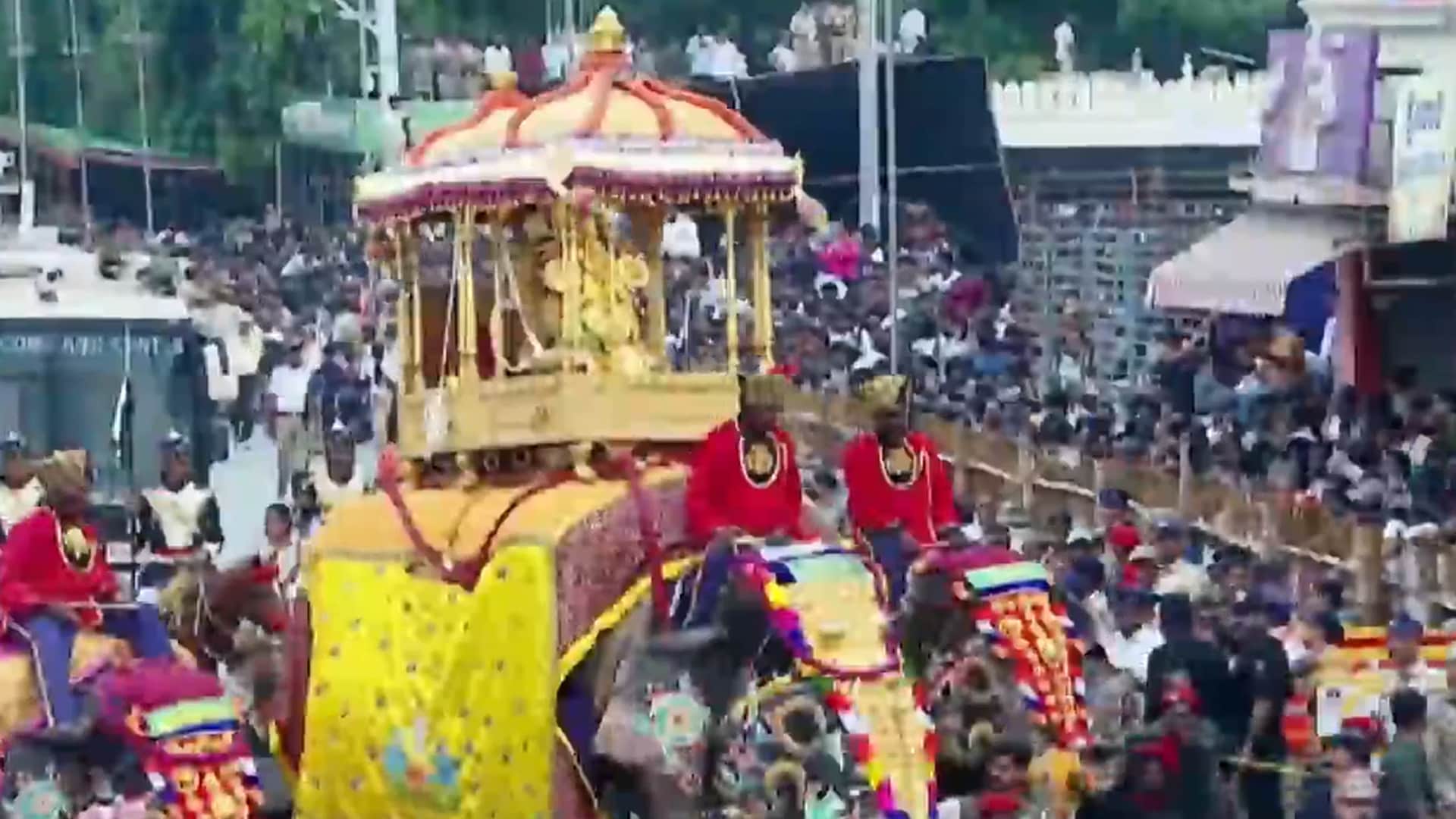Video: Mysuru Dasara: Grand Vijayadashami Procession Marks Finale Of 11-Day Festivities