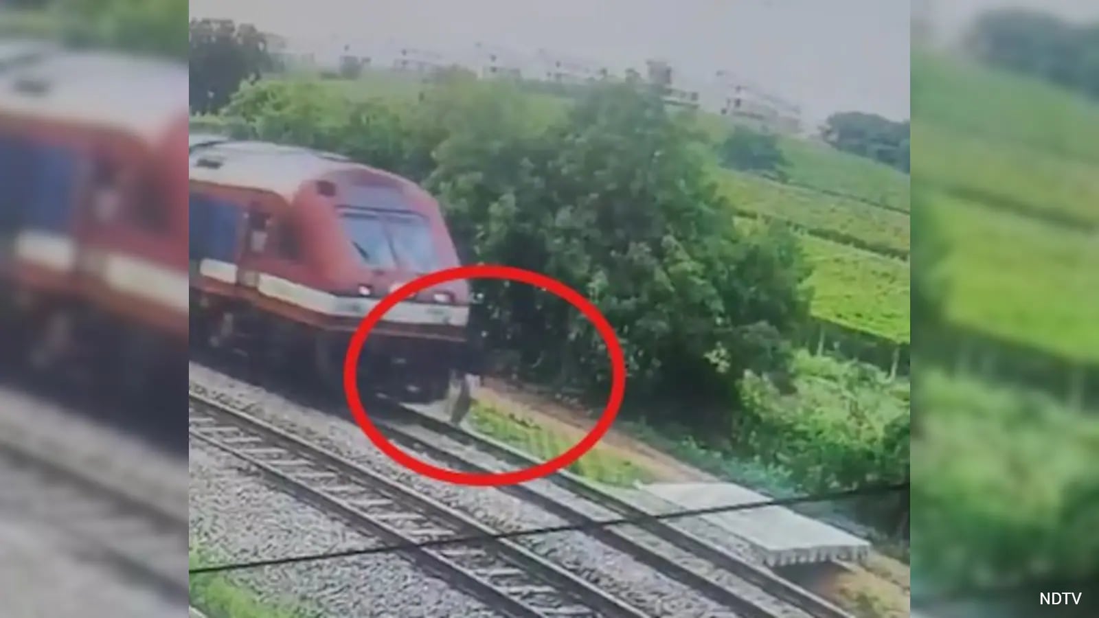Person Getting Run Over Teen Run Over By Train In Secunderabad, CCTV Shows He Was Wearing Earphones