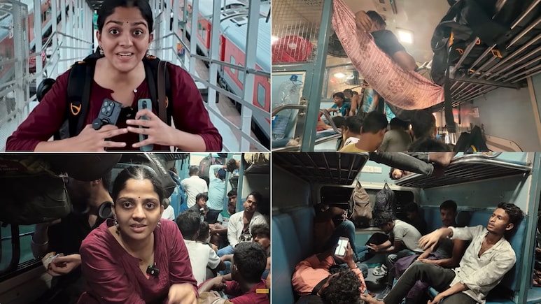 भारत की सबसे लंबी ट्रेन जर्नी के जनरल डिब्बे में बैठी यूट्यूबर, 4 दिन सफर के बाद बोली- 'ये बात नहीं भूलूंगी'