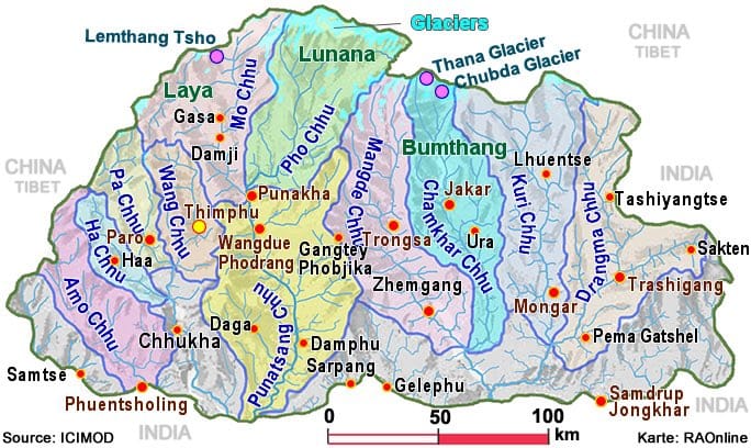 भूटान में ग्लेशियर झील फटने से हड़कंप