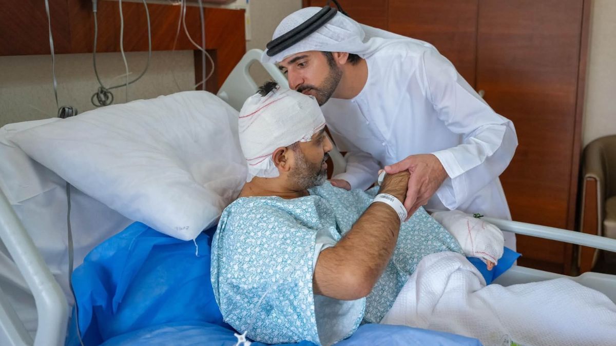 Dubai's Crown Prince Hamdan Meets flydubai Hero Smit Machchhar In Hospital