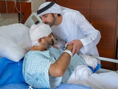 Dubai's Crown Prince Hamdan Meets flydubai Hero Smit Machchhar In Hospital