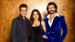 Rashmika Mandanna Stuns In A Rs 5 Lakh Dress, Vijay Deverakonda Opts For A Rs 2 Lakh Blazer For <i>Koffee With Karan</i>