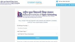 NIOS October Session Class 10, 12 Hall Ticket 2026 Out: Check Direct Link To Download