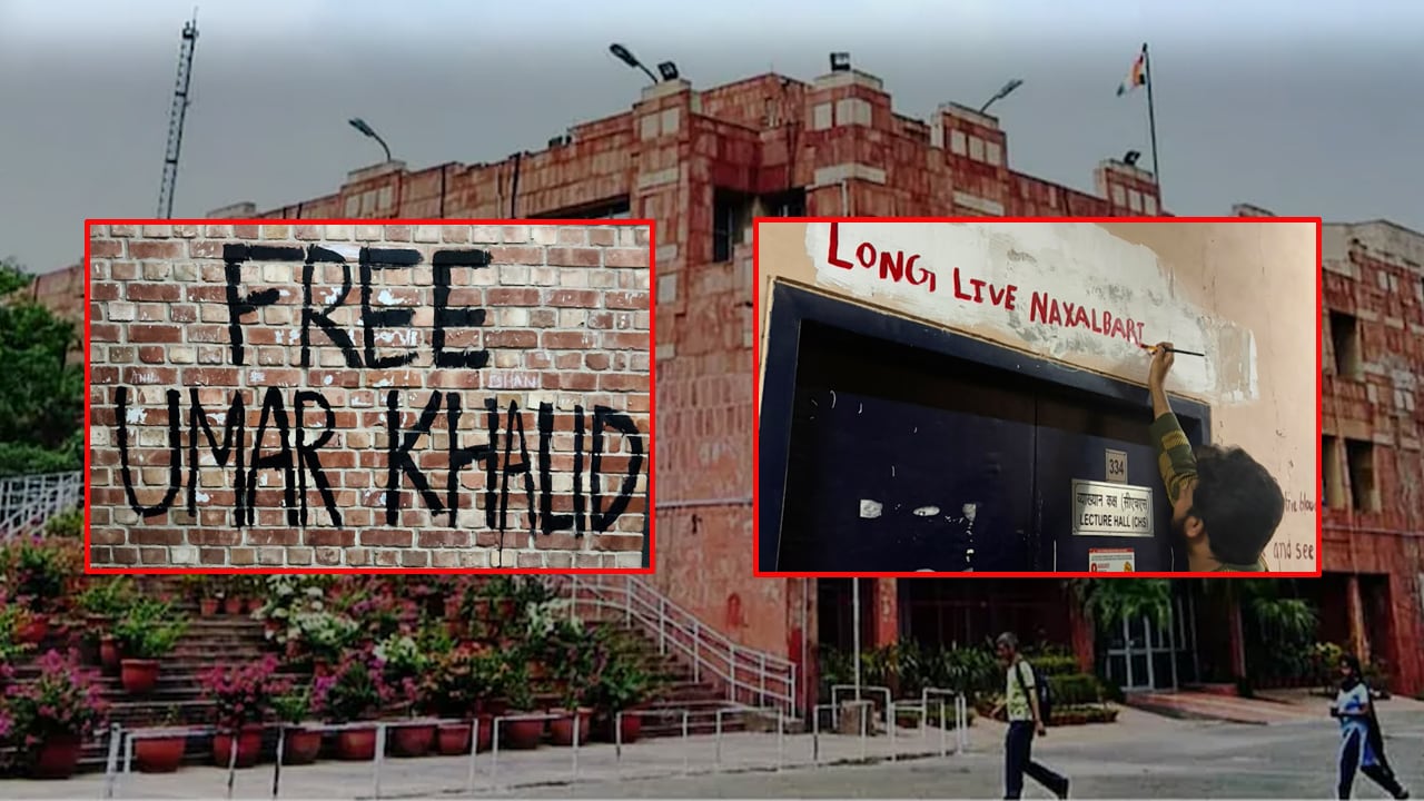 'Free Umar Khalid' Graffiti Sparks Fresh JNU Row; ABVP Blames Left Groups