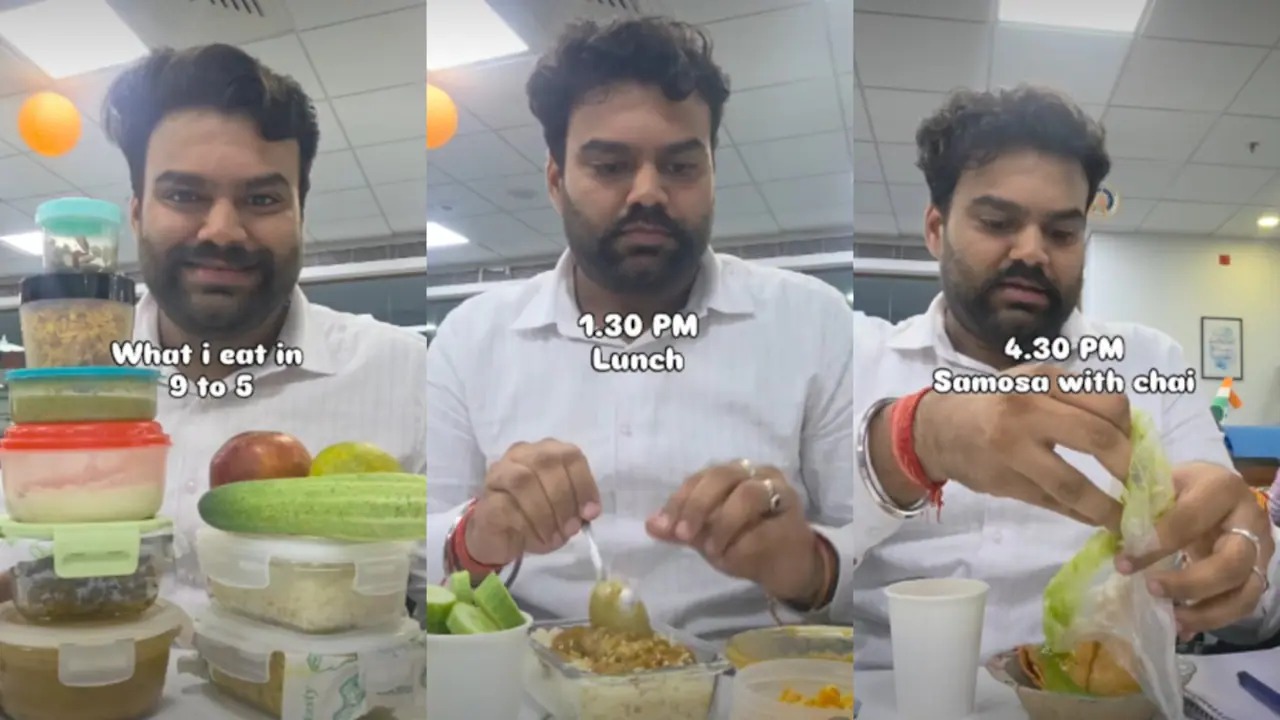 Viral Video: 9 से 5 की जॉब में गुरुग्राम के इस शख्स की डाइट देख उड़ जाएंगे होश