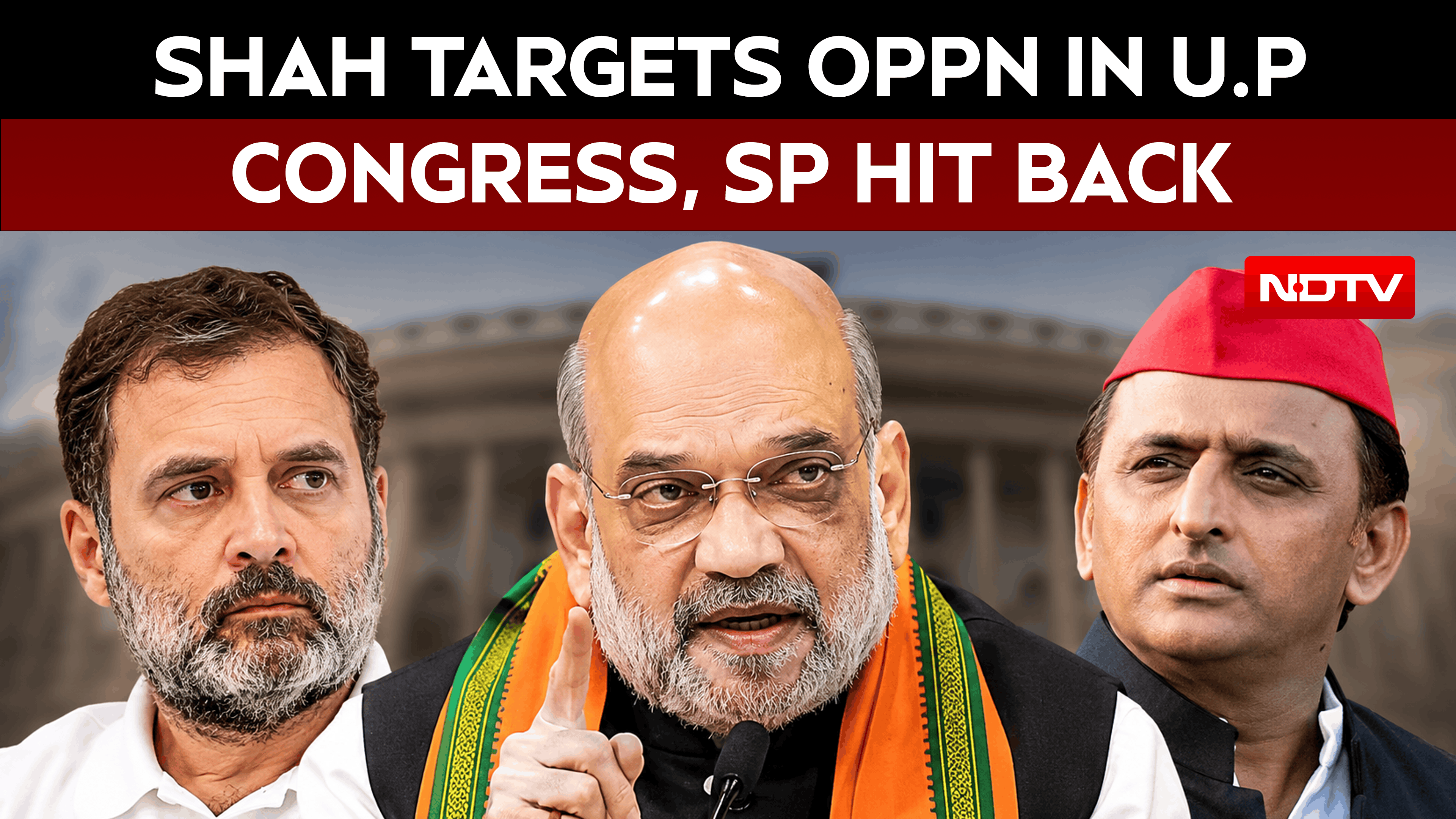 UP Elections News | Amit Shah Targets Opposition In Lucknow, Congress And SP Leaders Fire Back