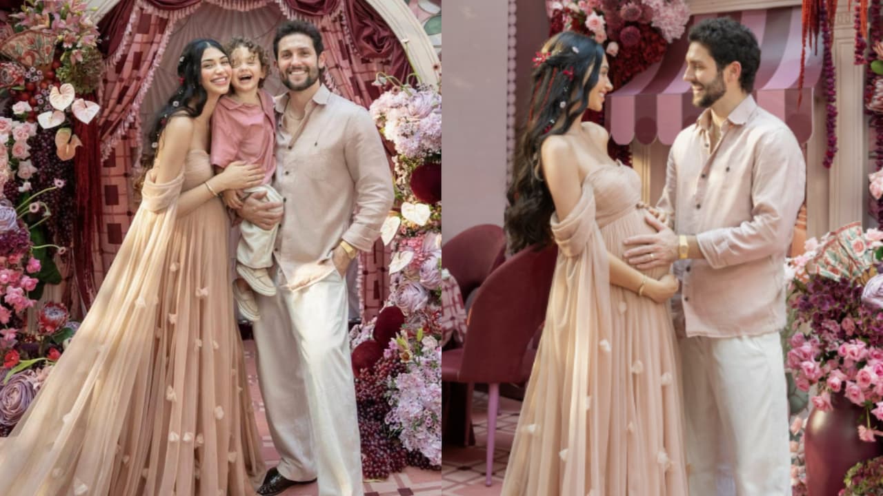 Alanna Panday Flaunts Baby Bump At Pink-Themed Baby Shower, Ananya Panday Attends: See Pics