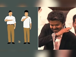 MK Stalin Did It First, Vijay Made It Viral. Now DMK Links Hand Gesture To RSS