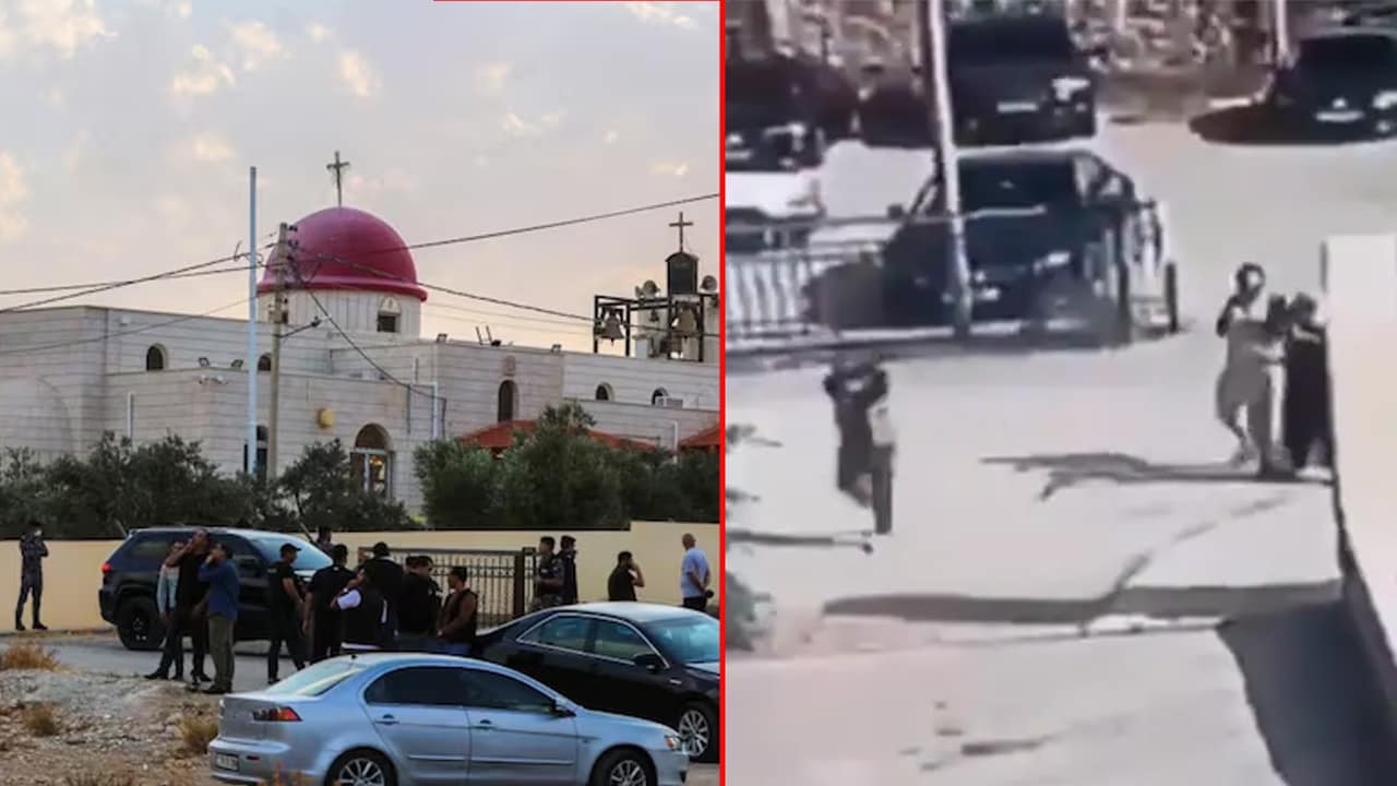 Jordan Church Funeral Attack Caught On CCTV; 7 Dead, Hunt On For Gunmen