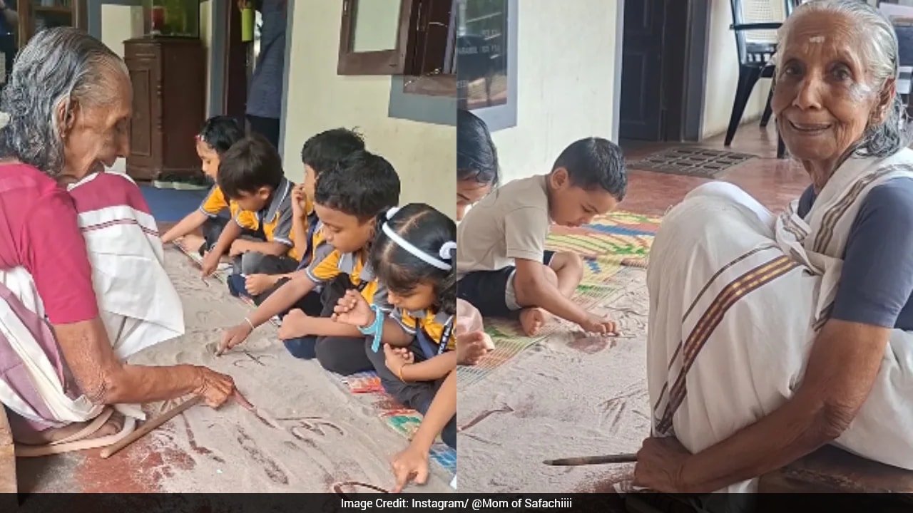 Who Is Ashaatti Ammumma? Kerala Woman Teaches Children Using Sand