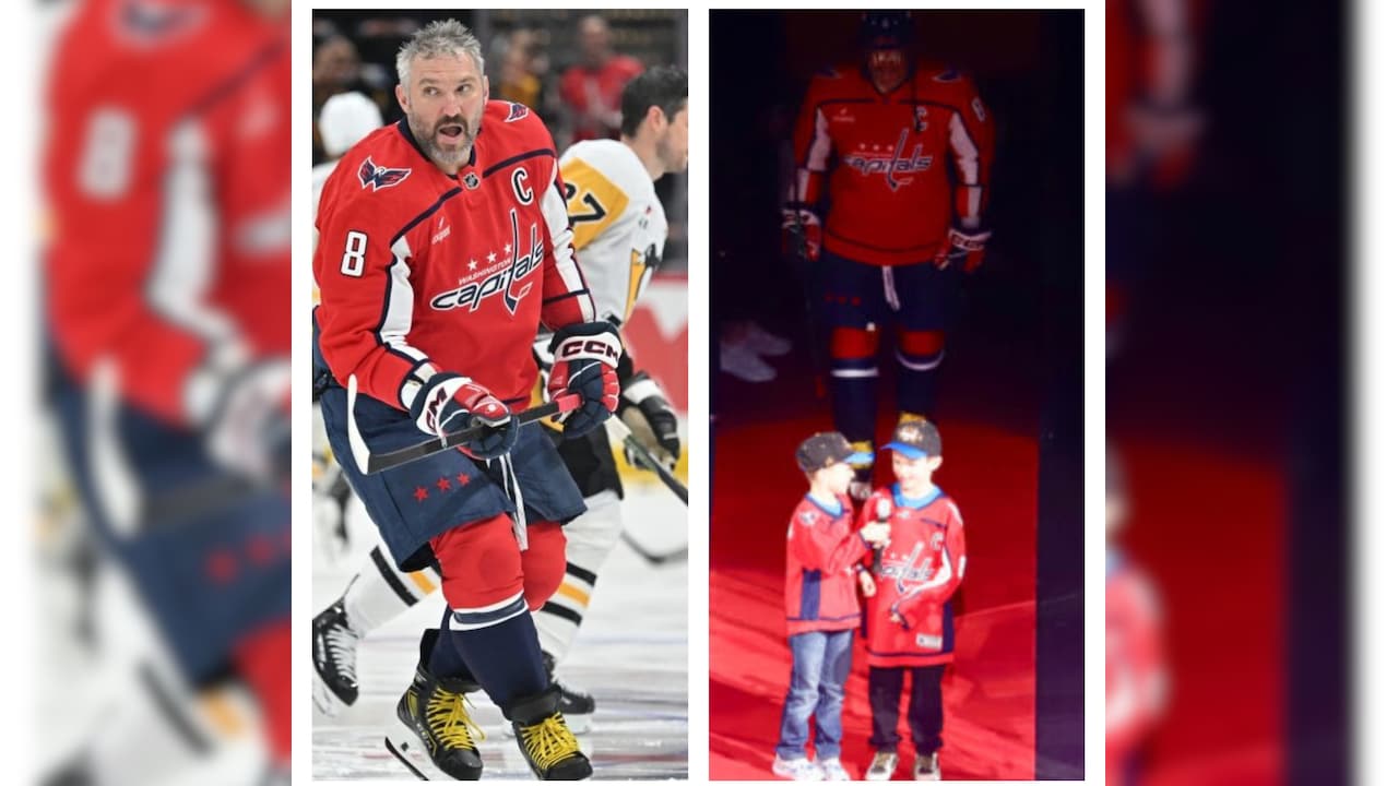 Alexander Ovechkin’s Sons Give Him Special Introduction At Final Washington Capitals Home Opener