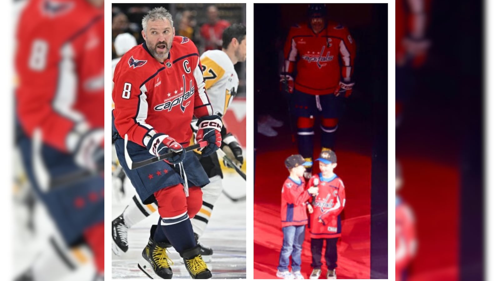 Alexander Ovechkin’s Sons Give Him Special Introduction At Final Washington Capitals Home Opener
