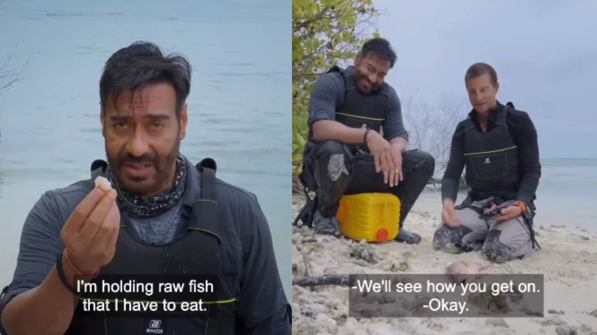 Video: When Ajay Devgn Overcame His Fear And Ate Raw Fish With Bare Hands