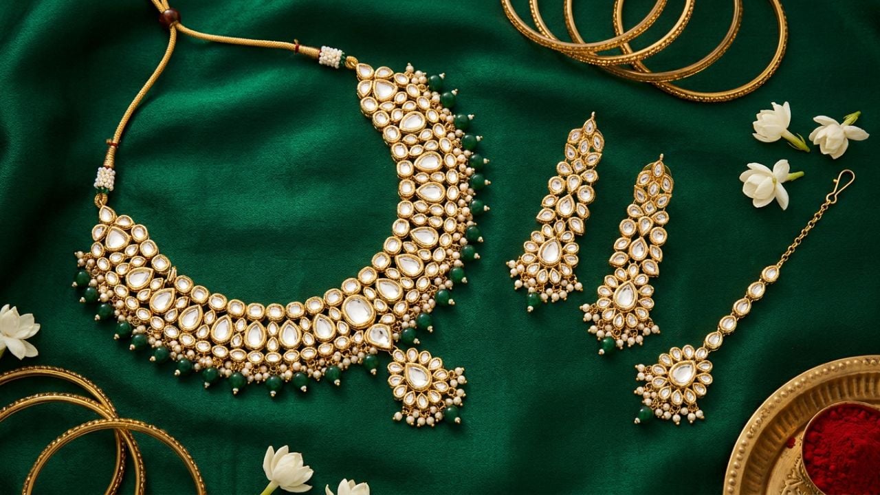Karwa Chauth 2026: साड़ी हो या सूट, सभी पर खूब जंचेगे ये कुंदन सेट, ₹7000 के बजट में आज ही बनाएं इन्‍हें अपना