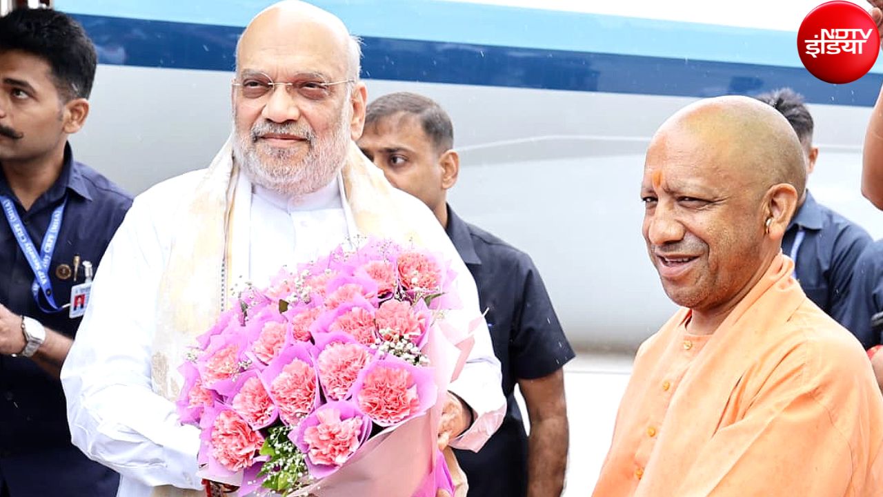 'UP में BJP अंगद का पैर है', लखनऊ में अमित शाह ने की CM योगी की तारीफ, अखिलेश-राहुल को चैलेंज