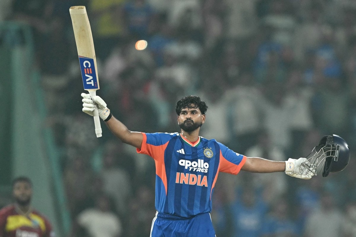 Iyer Hits Maiden T20I Ton, Dhir Takes Three On Debut As India Thrash WI