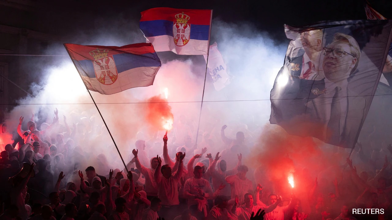 Video: Thousands Gather To Protest As Serbian Ex-President Runs For PM