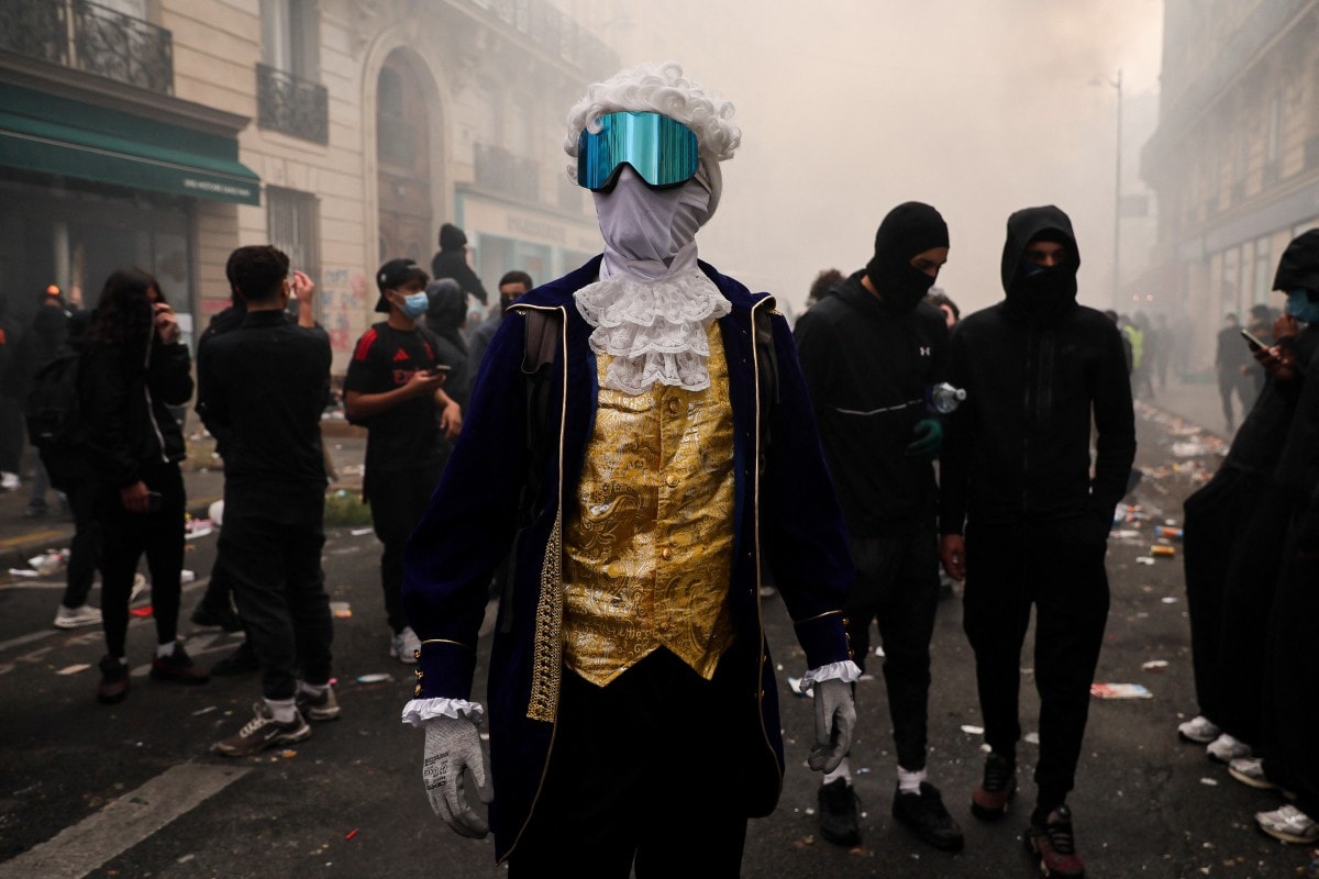 A man cosplaying Napoleon on the streets, looting at luxury fashion stores like Dior, France is currently confronting one of its most serious episodes of civil unrest.