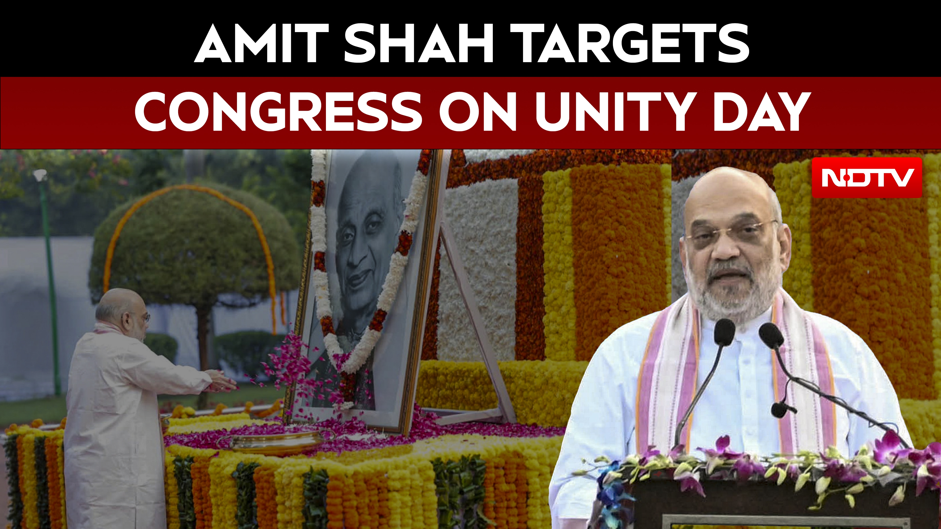 Congress Tried To Erase Sardar Patel's Legacy, Says Amit Shah On Unity Day