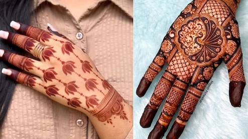 Karwa Chauth Mehndi Designs: करवा चौथ पर हाथों पर लगाएं खूबसूरत मेहंदी, यहां देखें एक से बढ़कर एक मेहंदी डिजाइन के Photos
