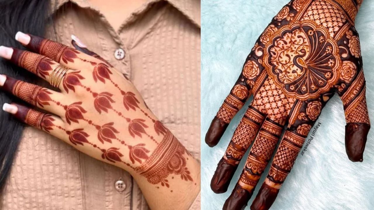 Karwa Chauth Mehndi Designs: करवा चौथ पर हाथों पर लगाएं खूबसूरत मेहंदी, यहां देखें एक से बढ़कर एक मेहंदी डिजाइन के Photos