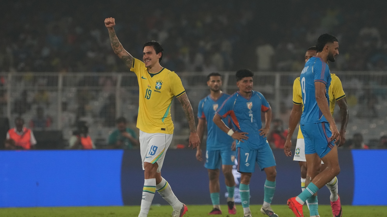 India vs Brazil LIVE Score, International Football Friendly: India Nearly Score, Denied By Brazils Stunning Goalline Clearance | IND 0-3 BRA