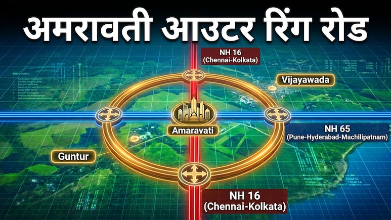 अमरावती आउटर रिंग रोड का ऐलान, विजयवाड़ा-गुंटूर से कोलकाता-हैदराबाद तक कनेक्टिविटी, NHAI बनाएगा 6 लेन का एक्सप्रेसवे