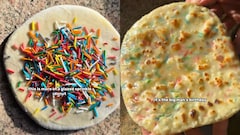 Video: Man Celebrates Father's Birthday With A 'Cake Parantha'. Internet Has Thoughts