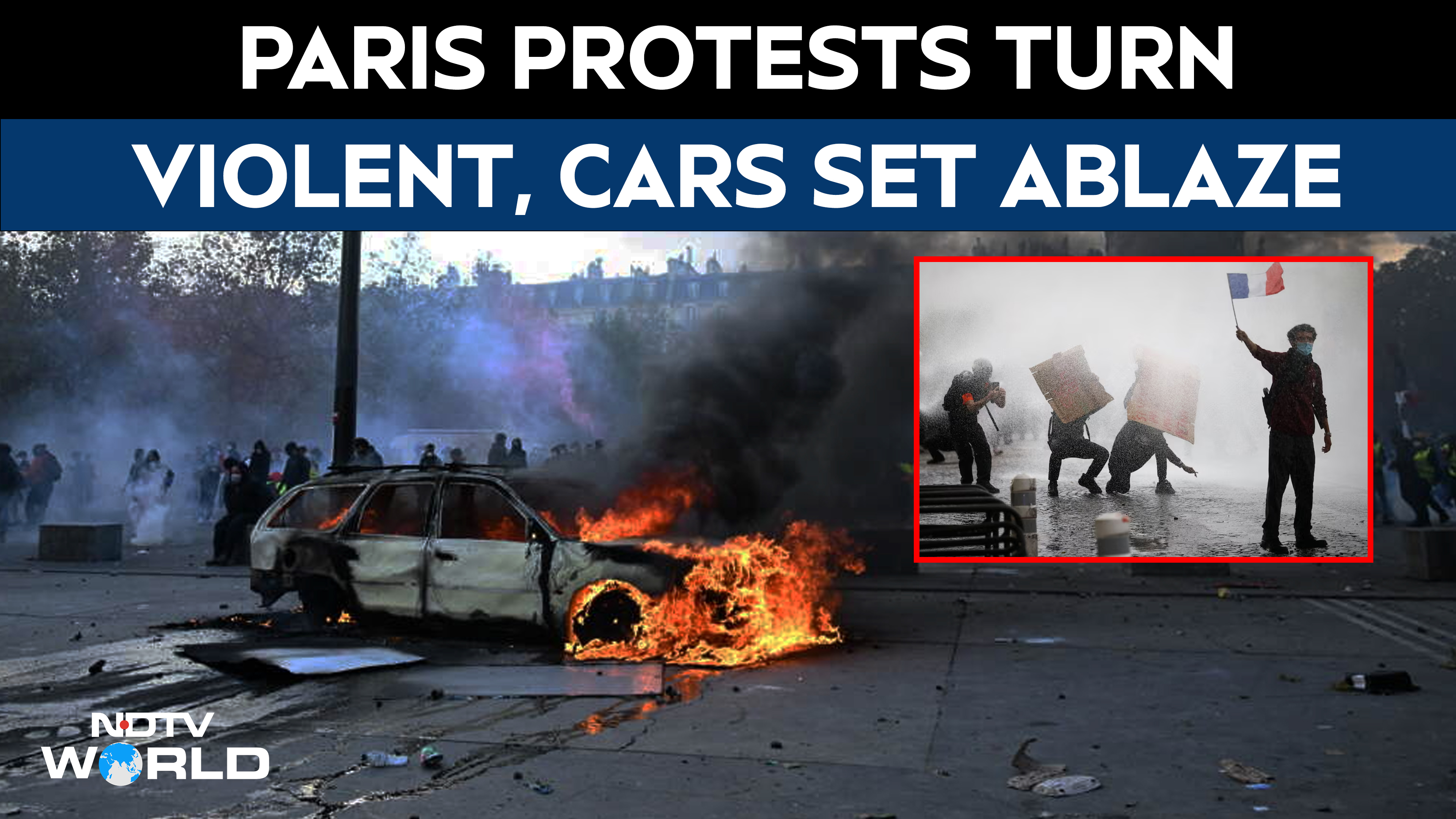 France Protests News | France Protests Turn Violent as Clashes, Fires Erupt Nationwide