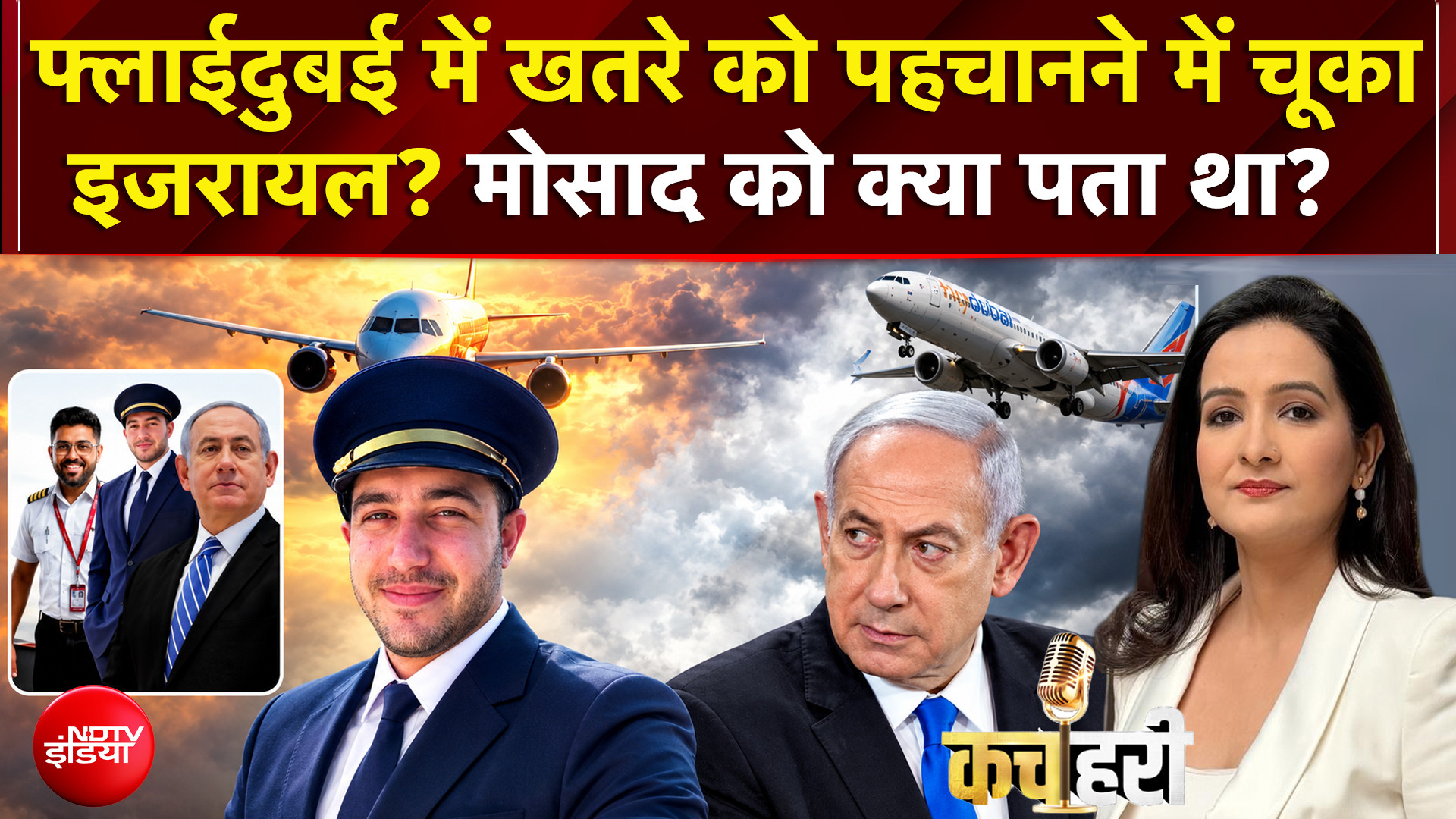Flydubai Pilot News: फ्लाईदुबई में खतरे को पहचानने में चूका इजरायल? | Benjamin Netanyahu | Kachehri