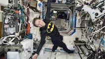 NASA Astronaut Celebrates Halloween In Space Wearing Batman Costume