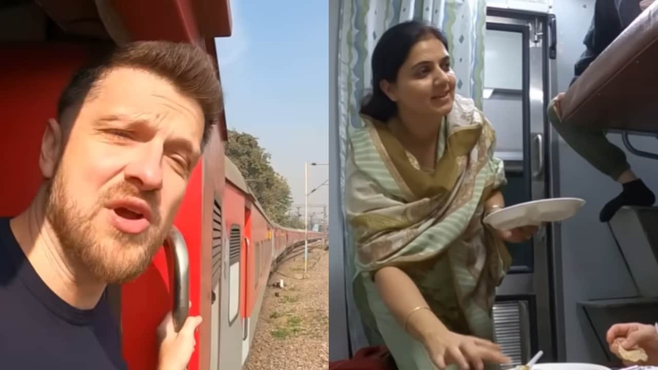 "Not What I Expected": Dutch YouTuber Reviews First AC Coach On Indian Sleeper Train