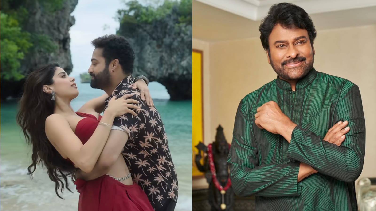ndtv.com - NDTV Movies News Desk - Chiranjeevi To Discuss Jr NTR-Janhvi Kapoor's Morphed Chuttamalle Video With Telugu Film Bodies