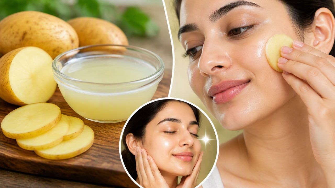 चेहरे पर आलू का रस लगाने से क्या होता है?