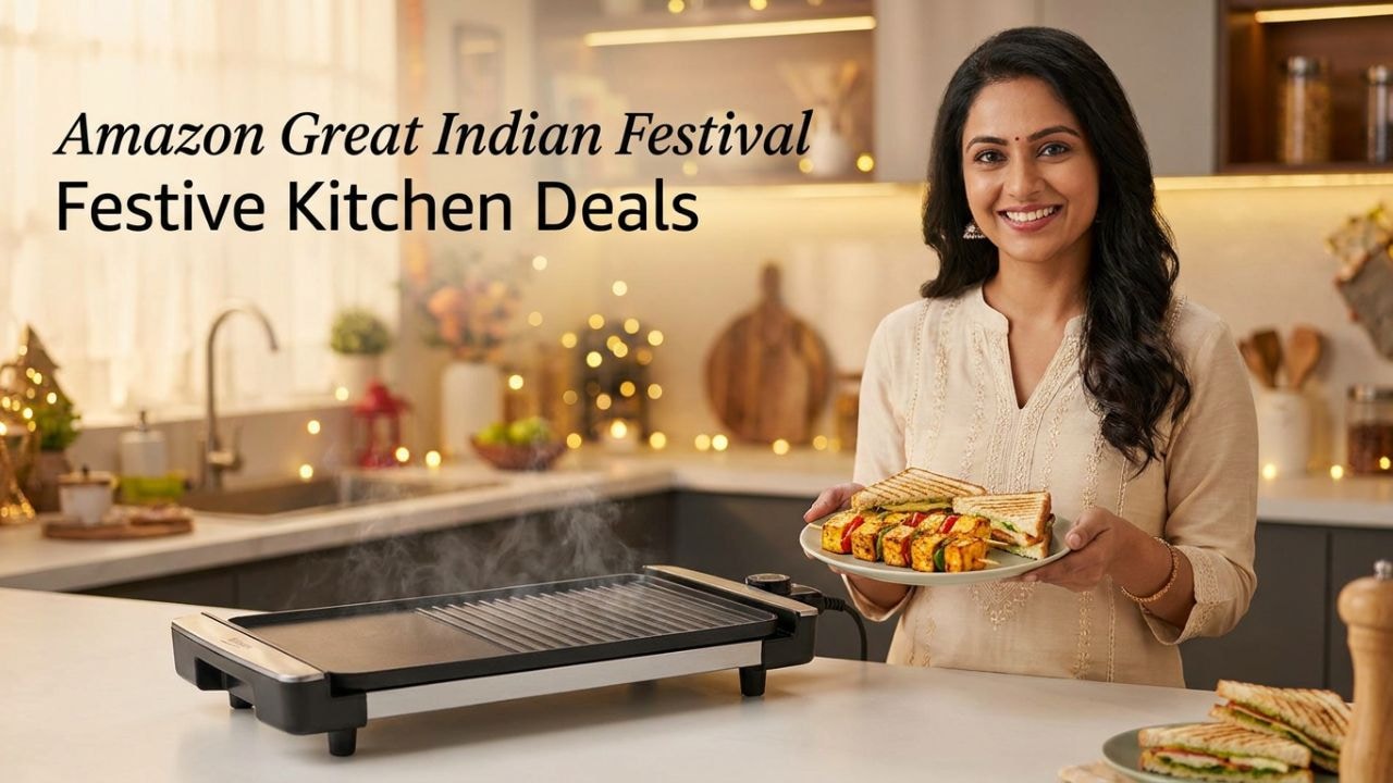 बिना कोयले और गैस के घर पर बनाएं रेस्टोरेंट जैसा कबाब-सैंडविच, इन Electric Flat Grills पर मिल रही है भारी छूट