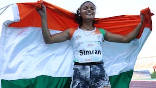 Simran Sharma Strikes Gold, Debutant Tejalben Damor Wins Bronze In Para Asiad's Women's 200m T12 Event