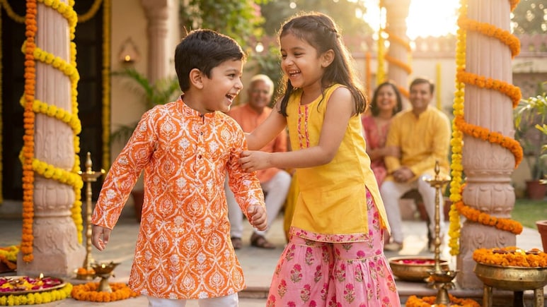 बच्चों के लिए ढूंढ रहे हैं फेस्टिव कपड़े? Myntra पर ₹699 के अंदर मिल रहे हैं ये शानदार कॉटन कुर्ता सेट्स