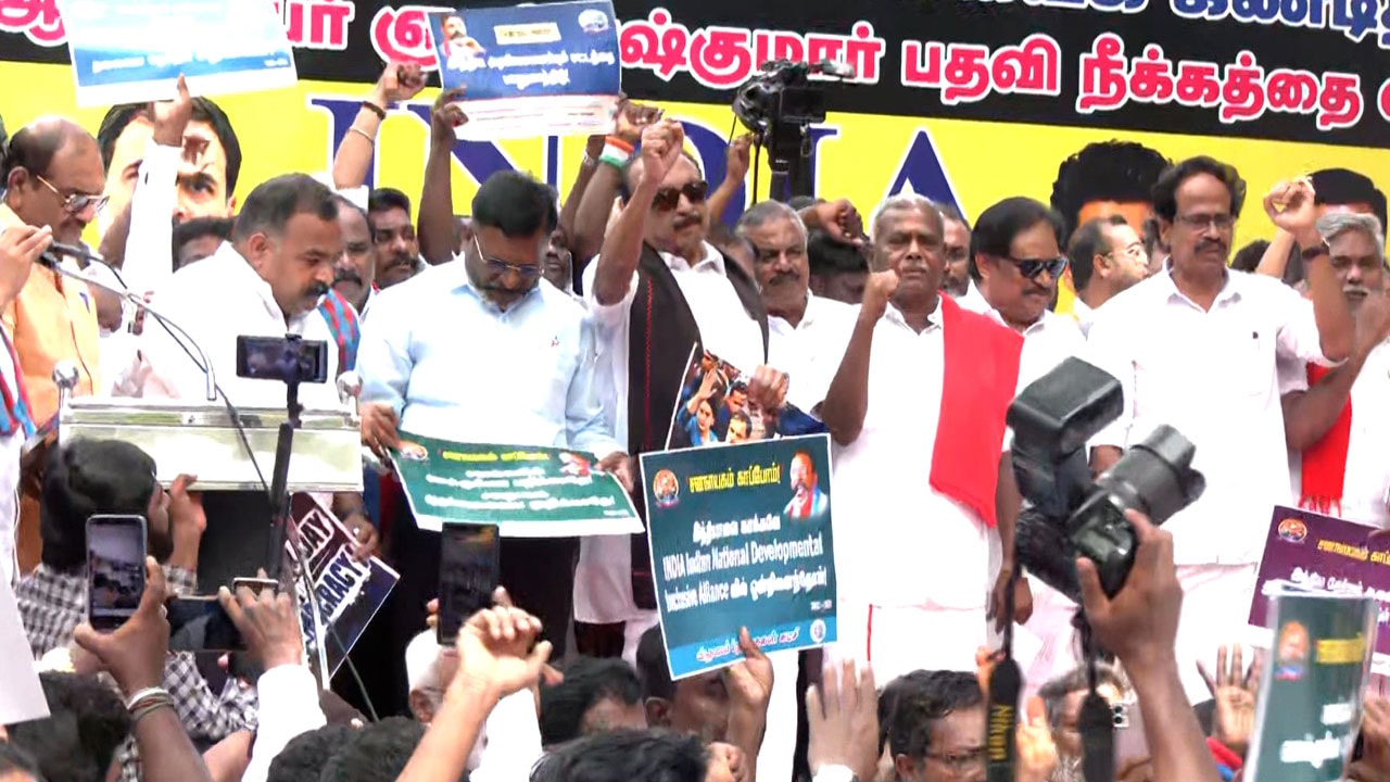 The Southern View: TVK Joins INDIA Bloc Protest, Dhanush's Political Buzz Grows