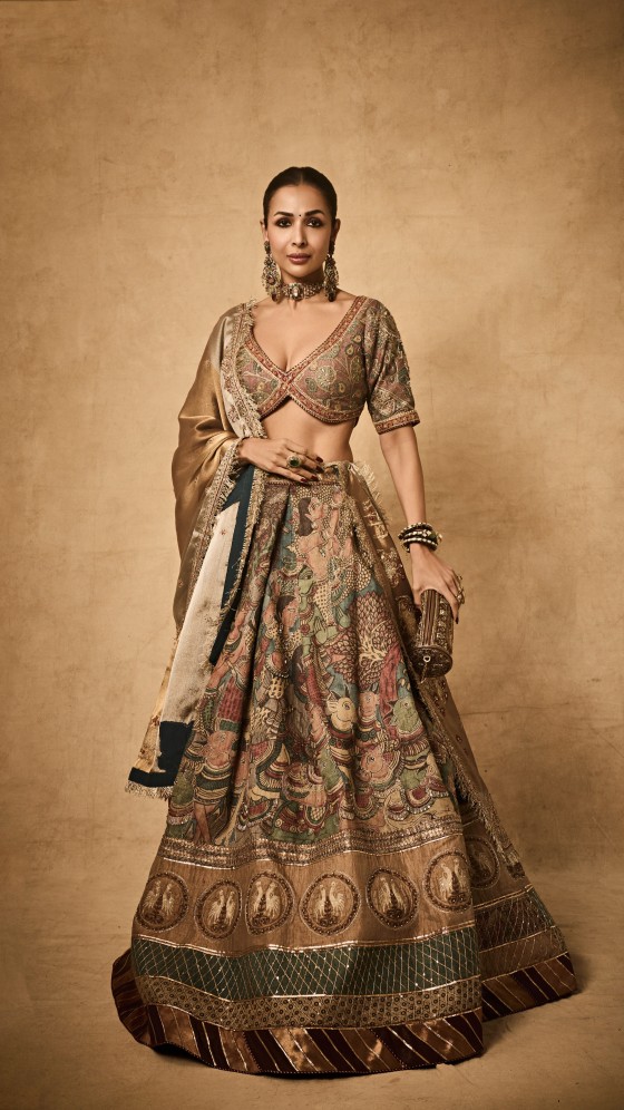 Malaika Arora Looks Regal In A Statement Lehenga